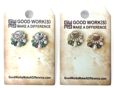 Queen Earrings-Good Work(s) Make A Difference® | Christian and Inspirational Jewelry Company in Vernon, California