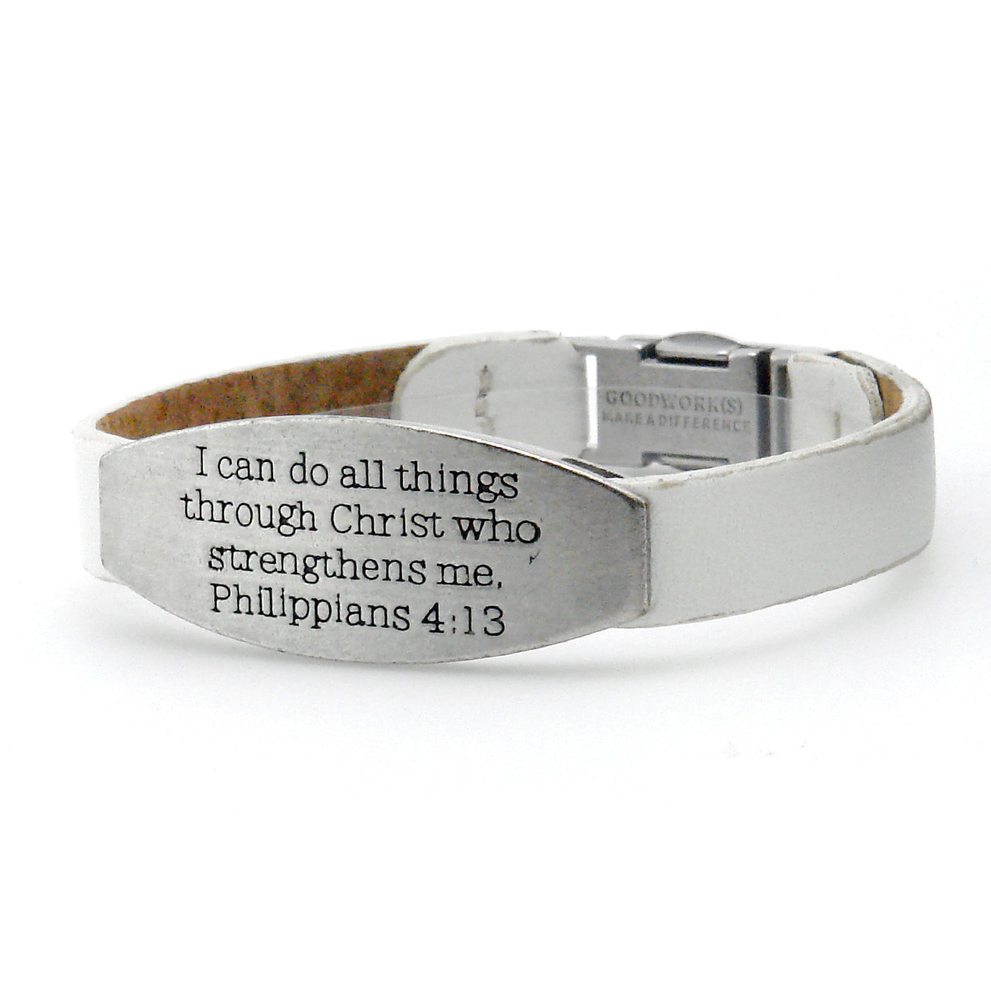 Peace Bible Verse Single Peaceful Bracelet-Good Work(s) Make A Difference® | Christian and Inspirational Jewelry Company in Vernon, California