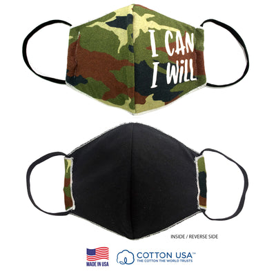 I Can I will Camouflage 3D Face Mask-Good Work(s) Make A Difference® | Christian and Inspirational Jewelry Company in Vernon, California