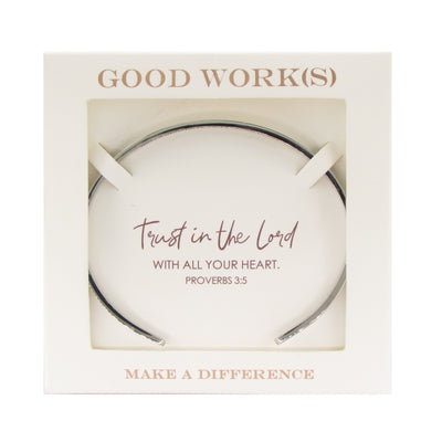 Proverbs 3:5 Blessing Bands-Good Work(s) Make A Difference® | Christian and Inspirational Jewelry Company in Vernon, California