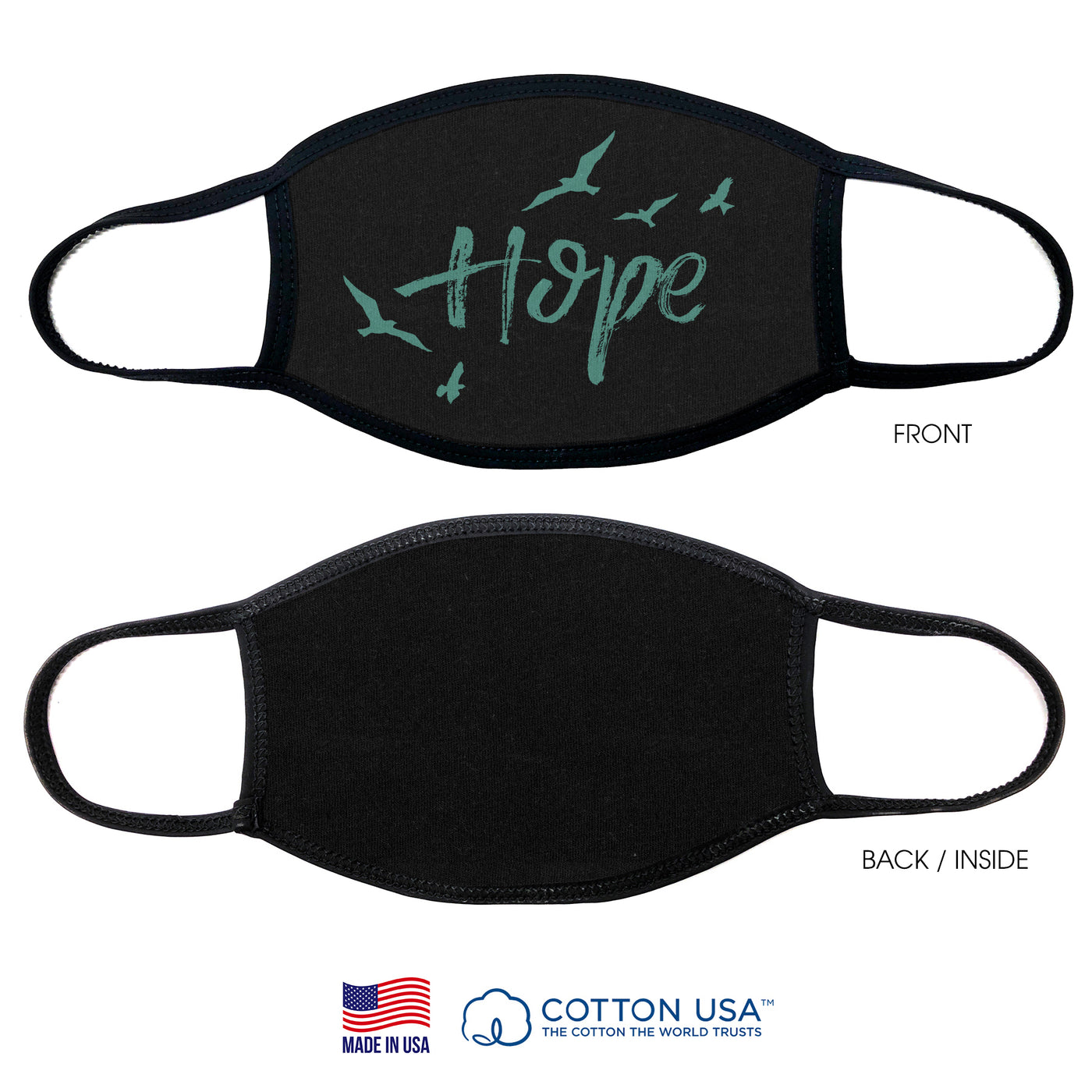 Hope Birds Face Mask-Good Work(s) Make A Difference® | Christian and Inspirational Jewelry Company in Vernon, California