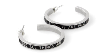 With God Earrings-Good Work(s) Make A Difference® | Christian and Inspirational Jewelry Company in Vernon, California