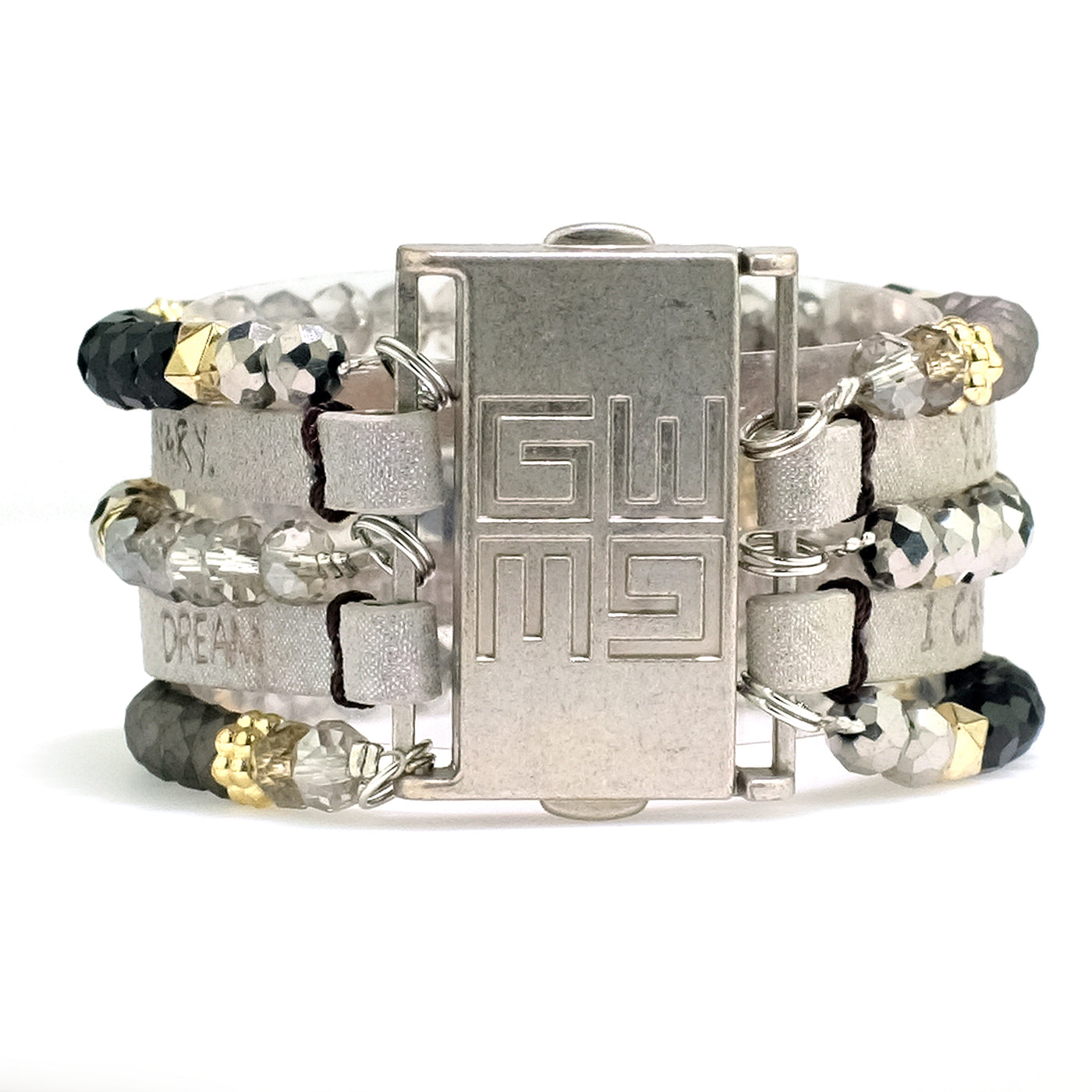 Crystal Cuff Bracelet-Good Work(s) Make A Difference® | Christian and Inspirational Jewelry Company in Vernon, California