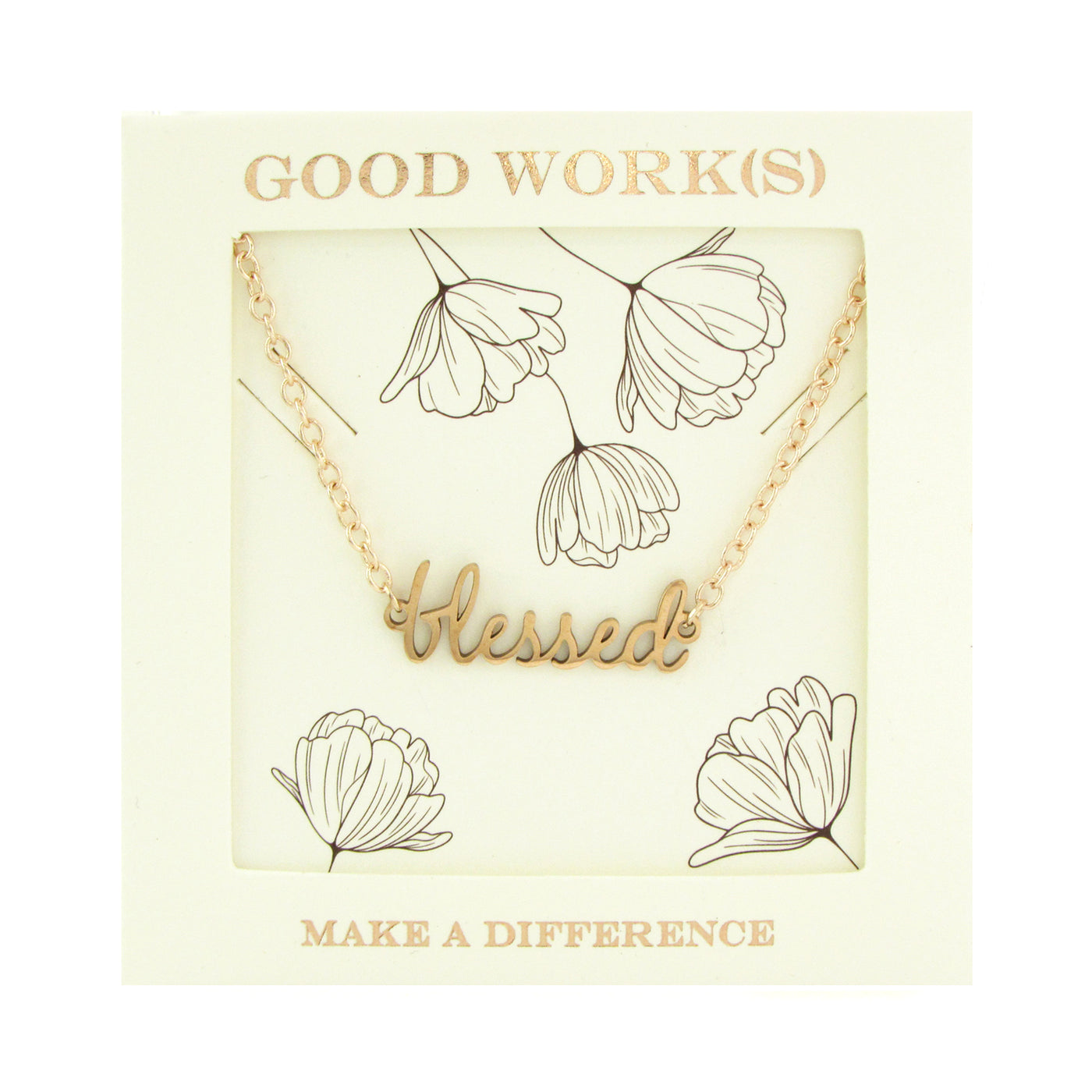 Signature Necklace-Good Work(s) Make A Difference® | Christian and Inspirational Jewelry Company in Vernon, California