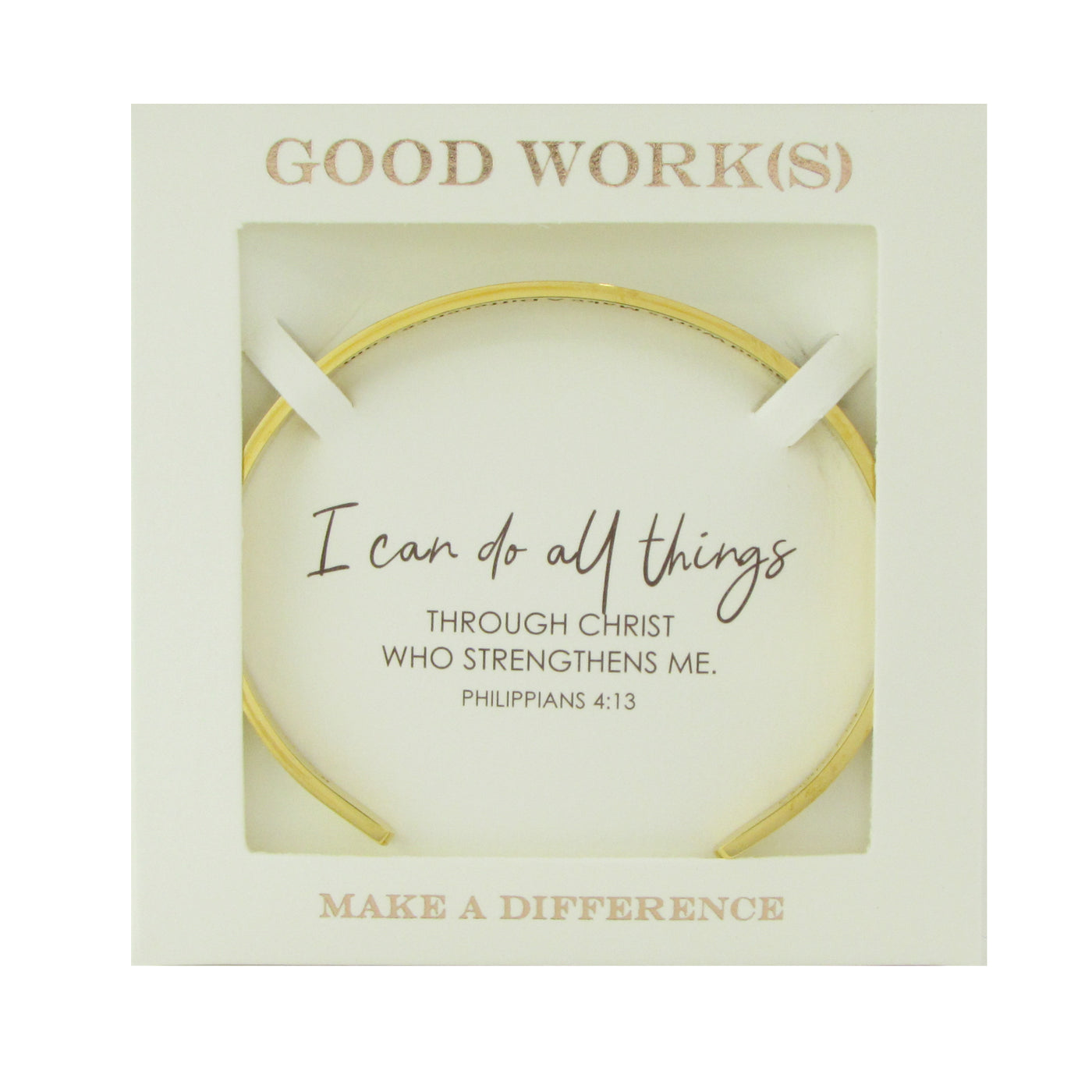 Philippians 4:13 Blessing Bands-Good Work(s) Make A Difference® | Christian and Inspirational Jewelry Company in Vernon, California