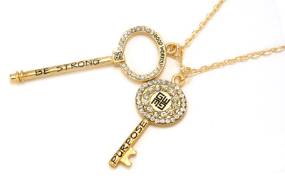 Infinite Purpose Key Necklace-Good Work(s) Make A Difference® | Christian and Inspirational Jewelry Company in Vernon, California