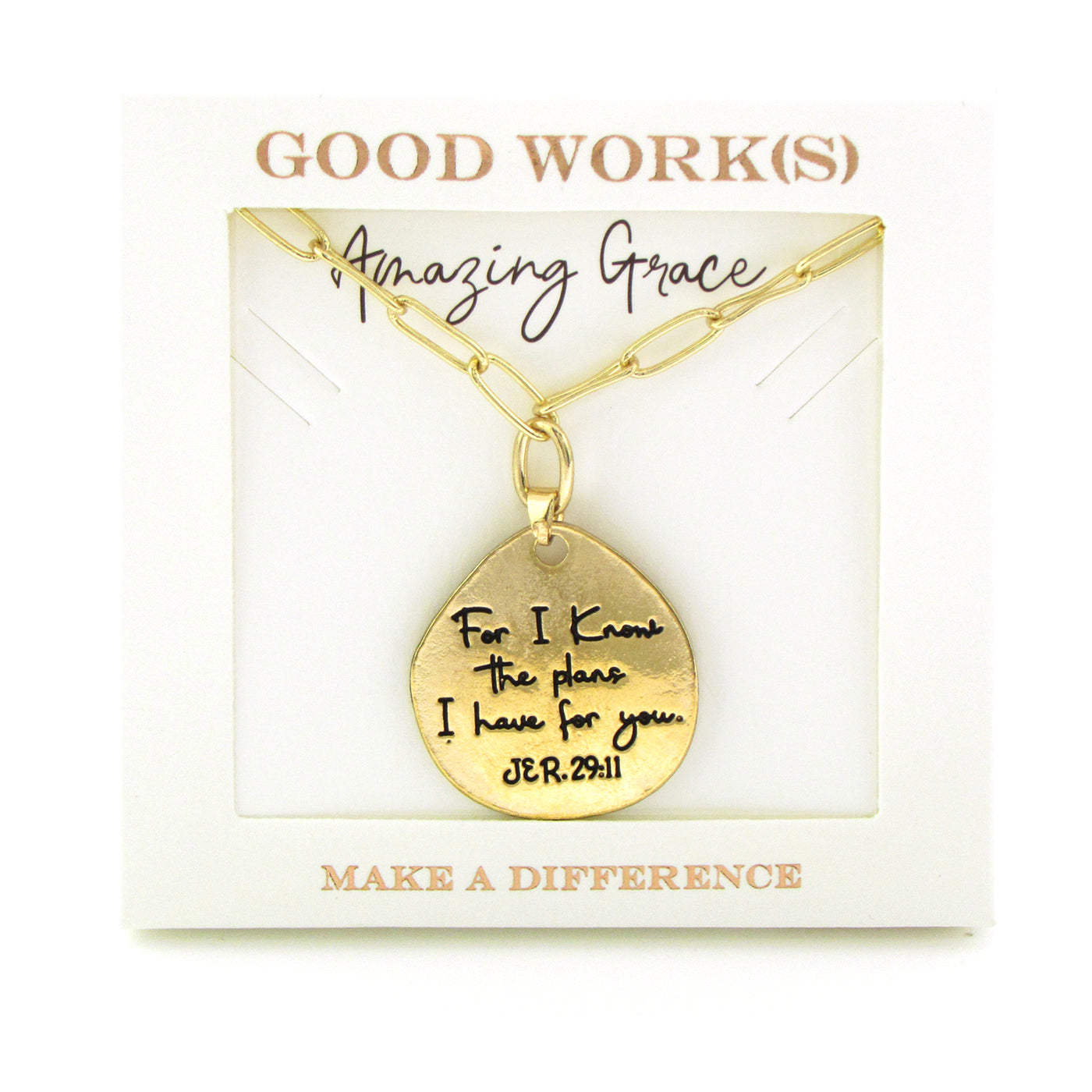 Believer Necklace-Good Work(s) Make A Difference® | Christian and Inspirational Jewelry Company in Vernon, California