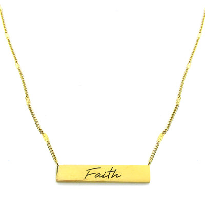 Have Faith Necklace-Good Work(s) Make A Difference® | Christian and Inspirational Jewelry Company in Vernon, California