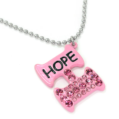 Pink Hope Necklace-Good Work(s) Make A Difference® | Christian and Inspirational Jewelry Company in Vernon, California