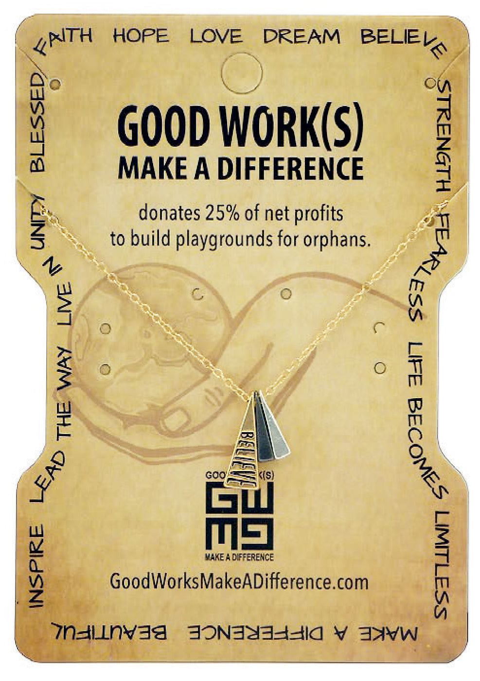 Bless Someone Necklace-Good Work(s) Make A Difference® | Christian and Inspirational Jewelry Company in Vernon, California